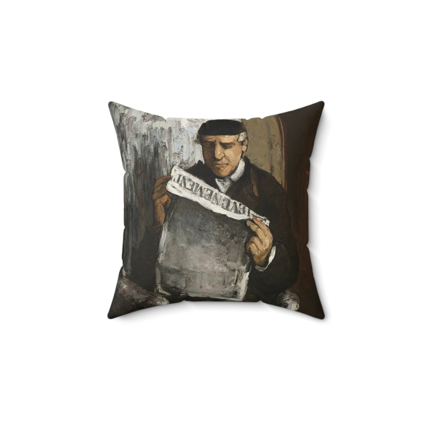 Cézanne, Paul - The Artist’s Father (1866) - Suede Square Pillow