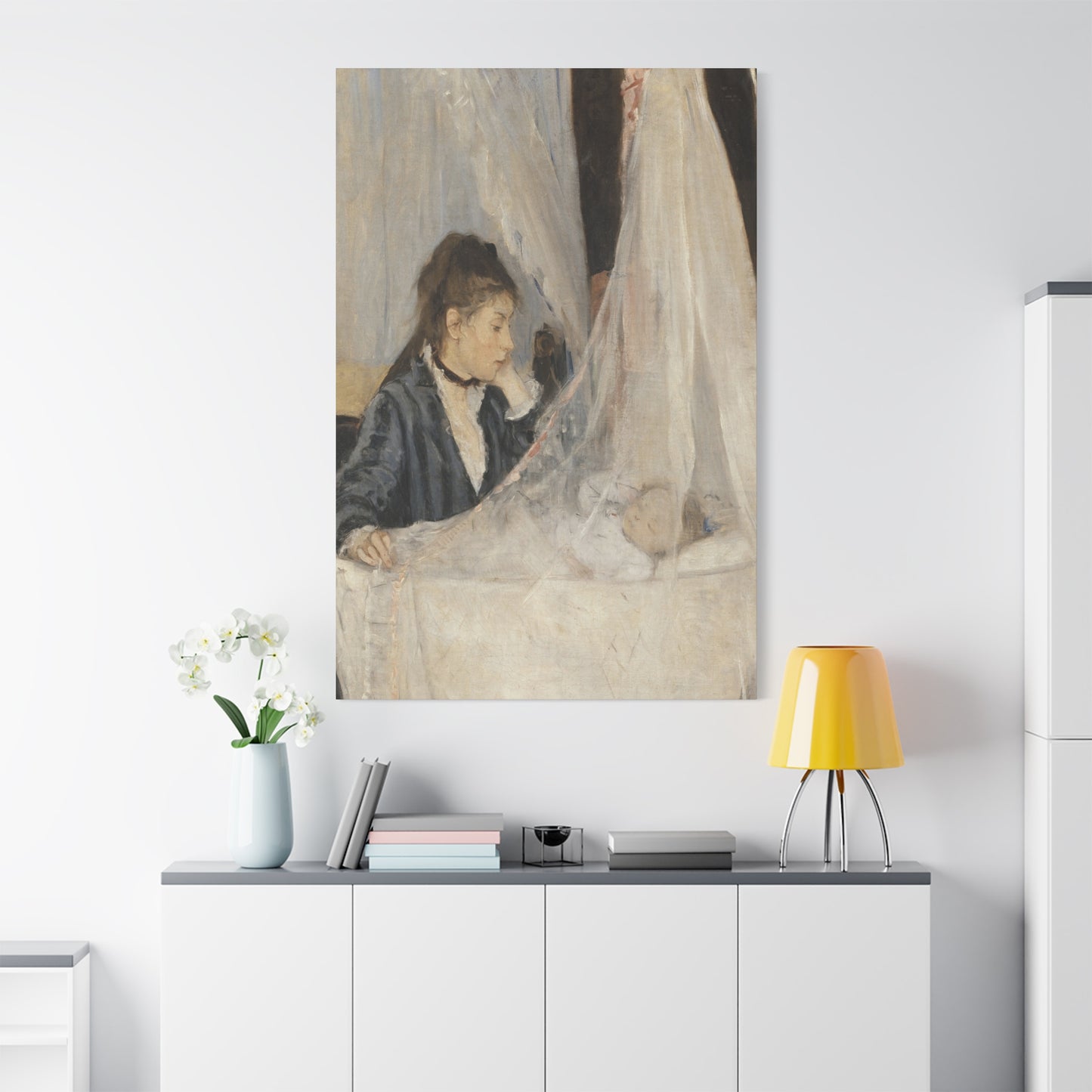 Morisot, Berthe - The Cradle (1872) - Canvas Block, unframed