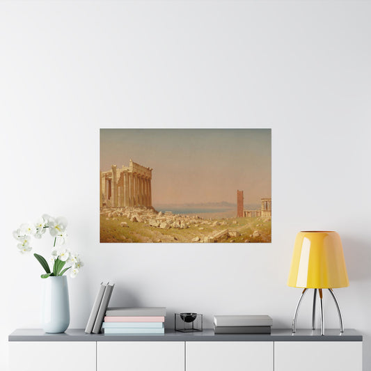Gifford, Sanford Robinson - Ruins of the Parthenon  (1880) - Satin Posters