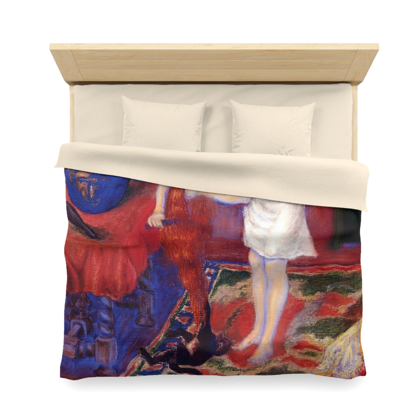 Ranson, Paul - The Golden Head of Hair (1909) - Microfiber Duvet Cover