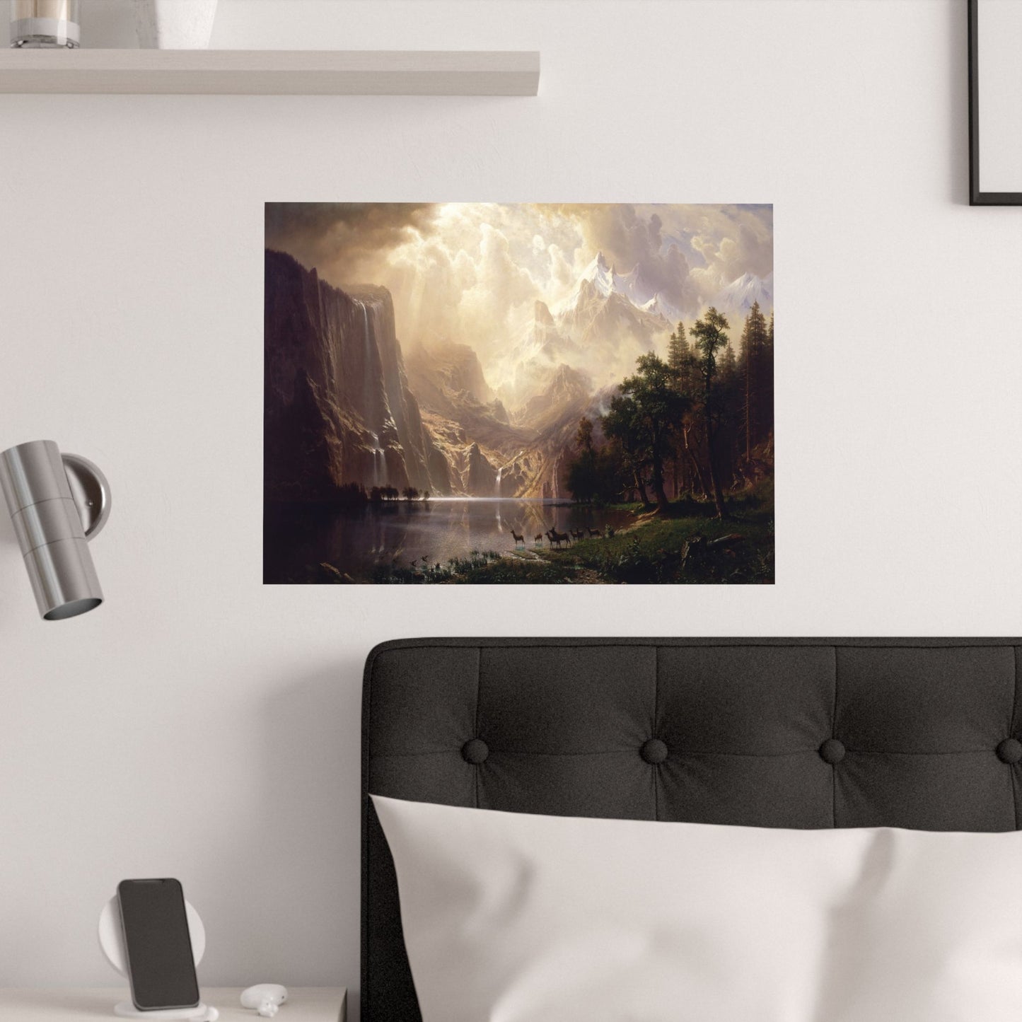 Bierstadt, Albert - Among the Sierra Nevada, California (1868) - Satin Posters