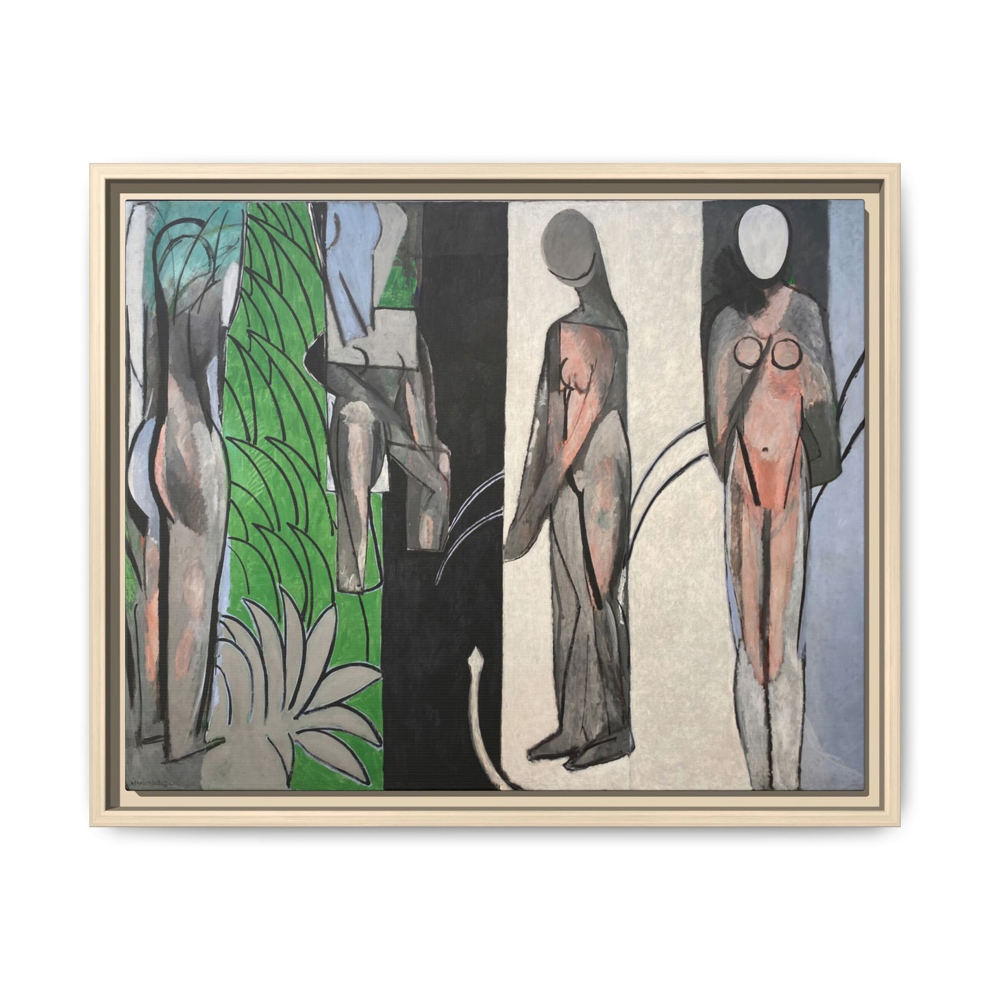 Matisse, Henri - Bathers by a River (1917) - Matte Canvas, Framed