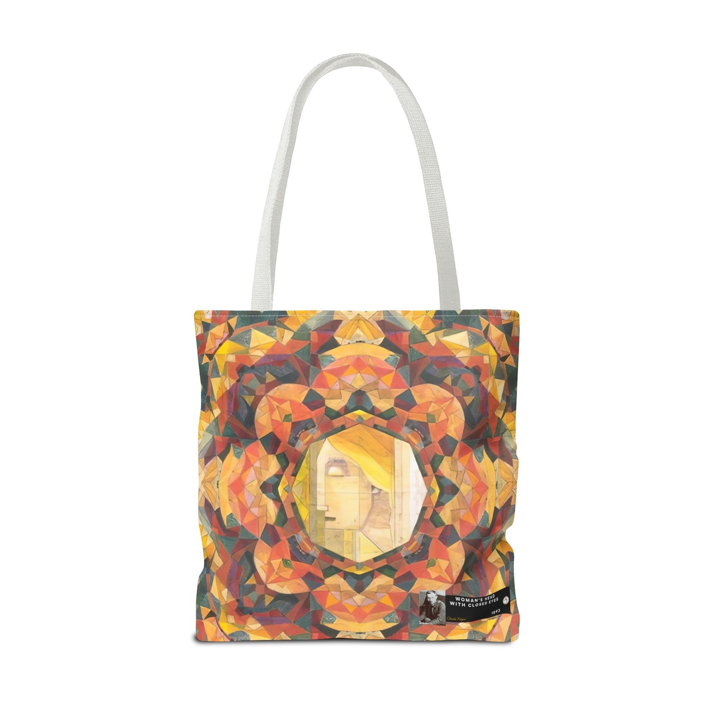 Filiger, Charles - Woman’s Head with Closed Eyes (1893) - Tote Bag