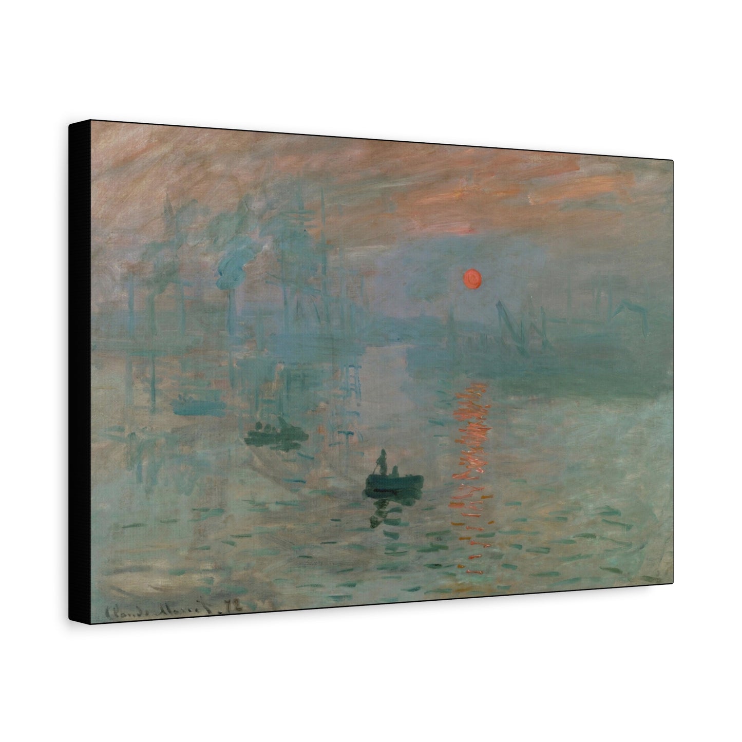Monet, Claude - Impression, Sunrise (1872) - Canvas Block, unframed