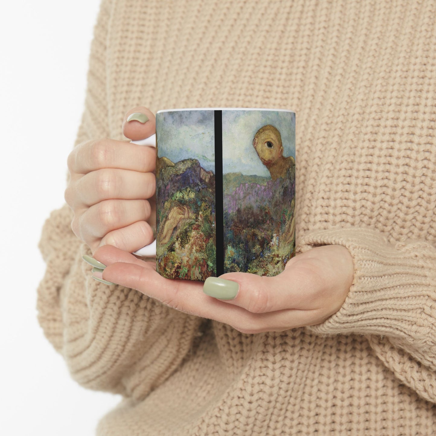 Redon, Odilon - The Cyclops (1914) - Ceramic Mug