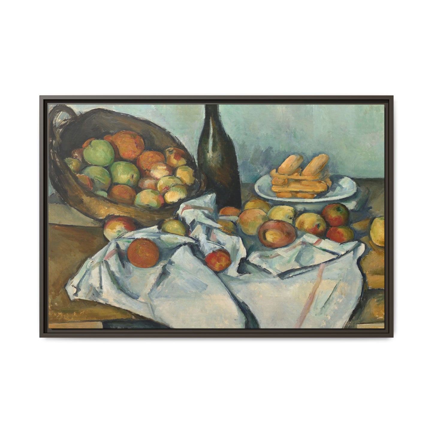 Cézanne, Paul - Basket of Apples (1893) - Matte Canvas, Framed