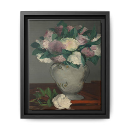 Manet, Édouard - Peonies (1864) - Matte Canvas, Framed