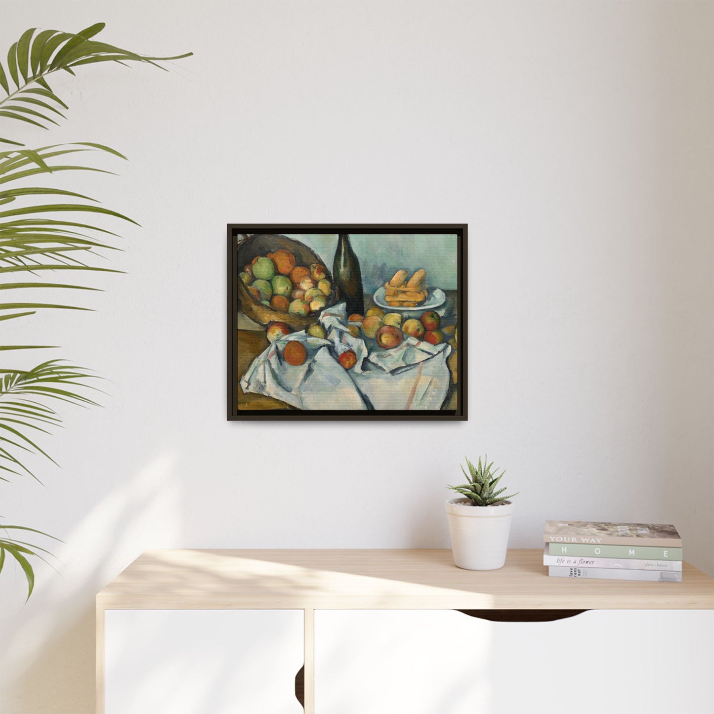 Cézanne, Paul - Basket of Apples (1893) - Matte Canvas, Framed