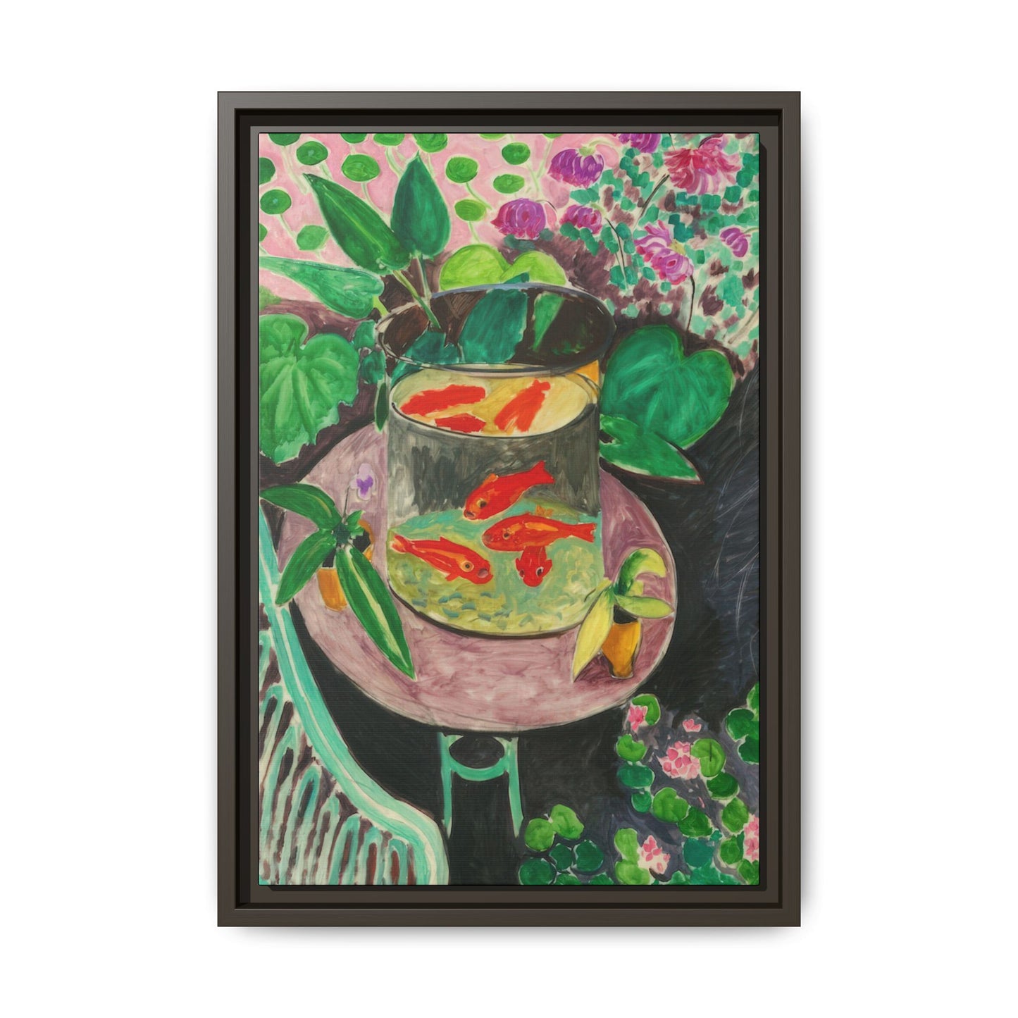 Matisse, Henri - The Goldfish (1912) - Matte Canvas, Framed