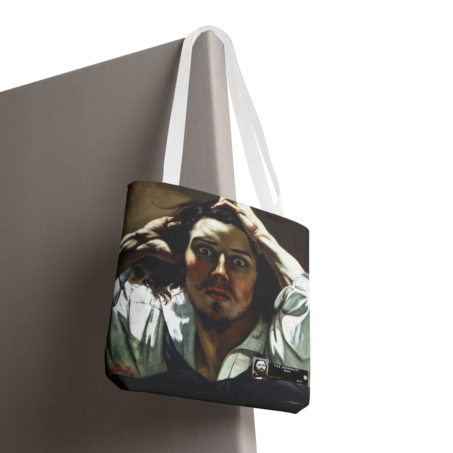 Courbet, Gustave - The Desperate Man (1843) - Tote Bag