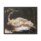 Courbet, Gustave - Woman with a Parrot (1866) - Matte Canvas, Framed