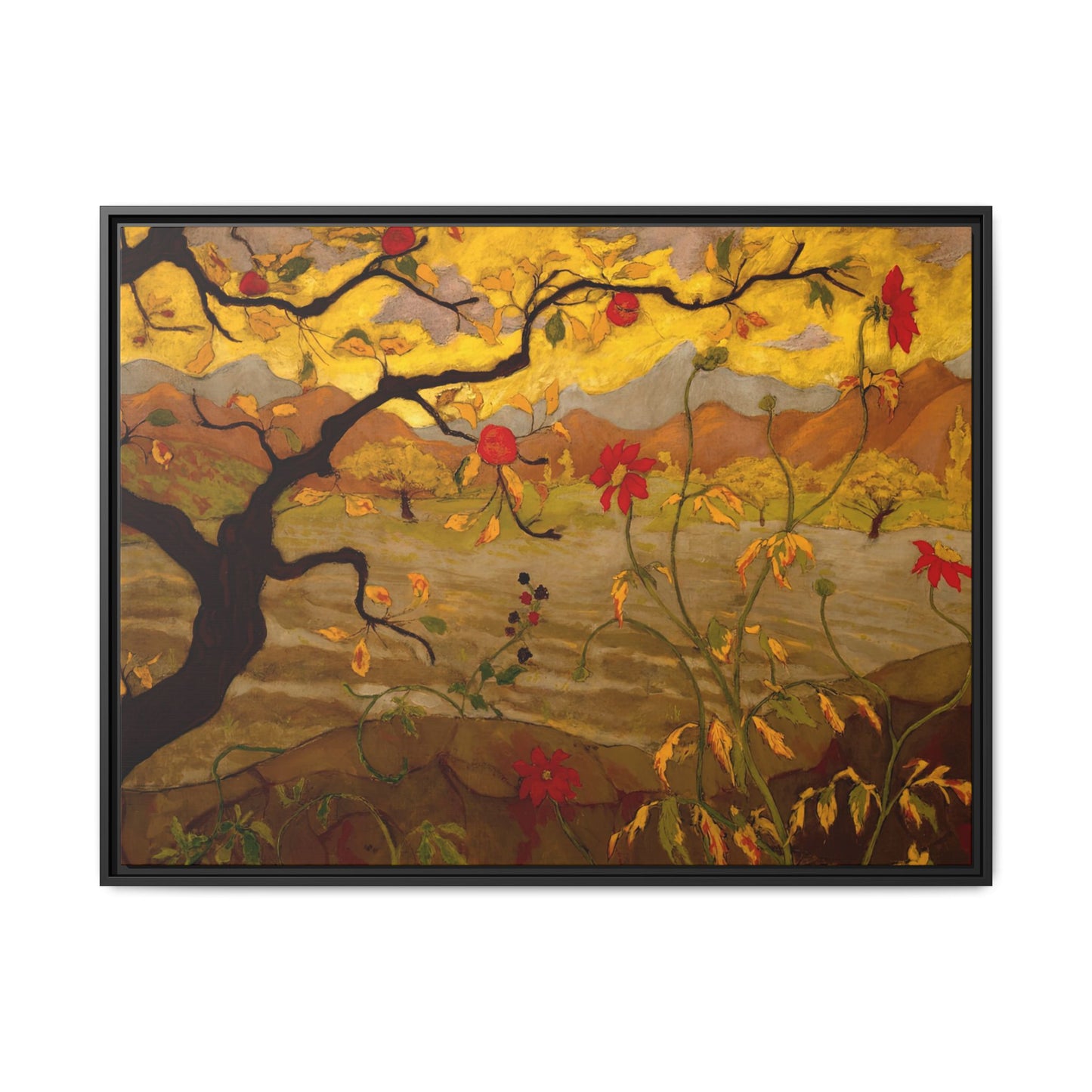 Ranson, Paul - Apple Tree with Red Fruit (1902) - Matte Canvas, Framed