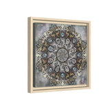 Memento Mori Mandala - Framed Canvas