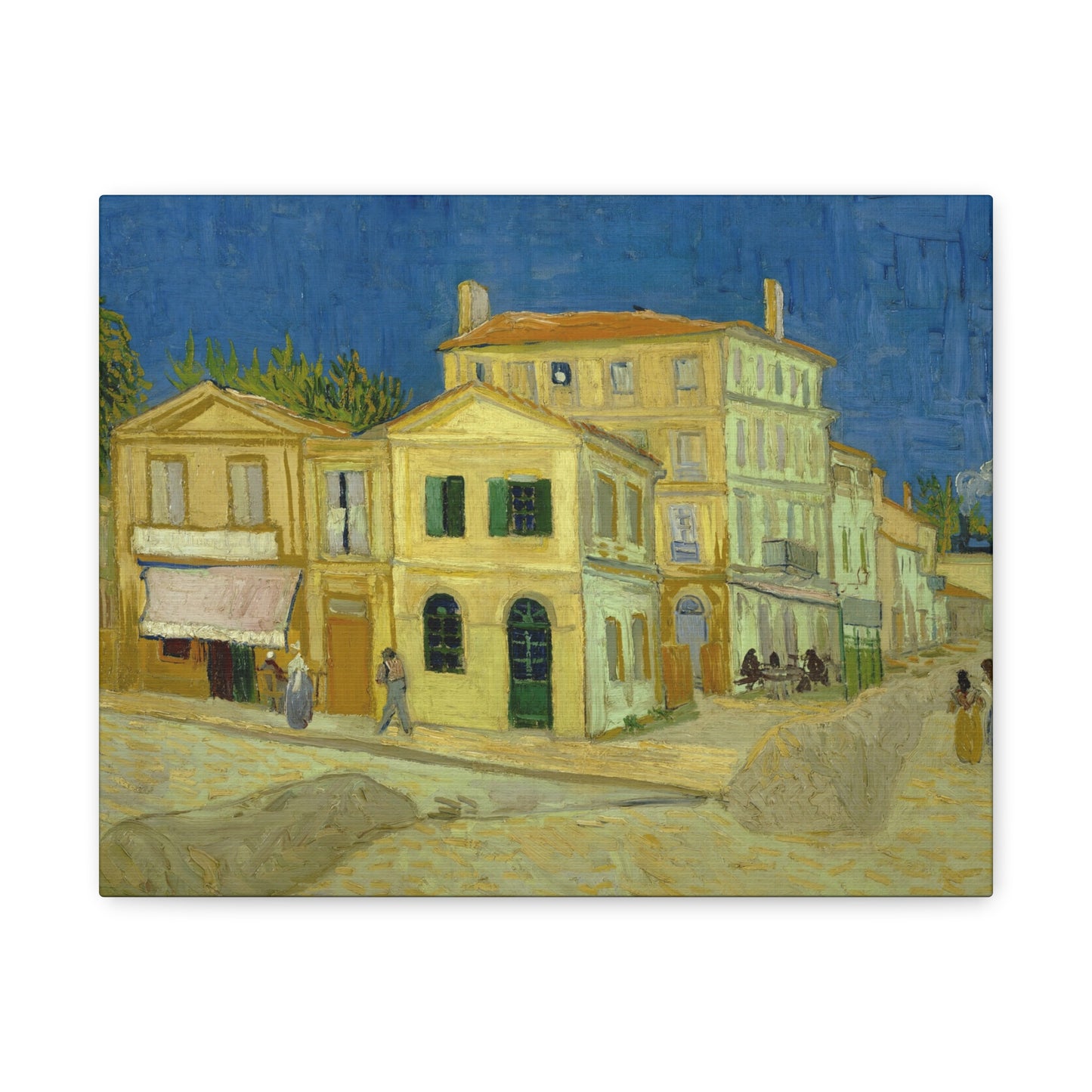 Van Gogh, Vincent - The Yellow House (1888)- Canvas Block, unframed