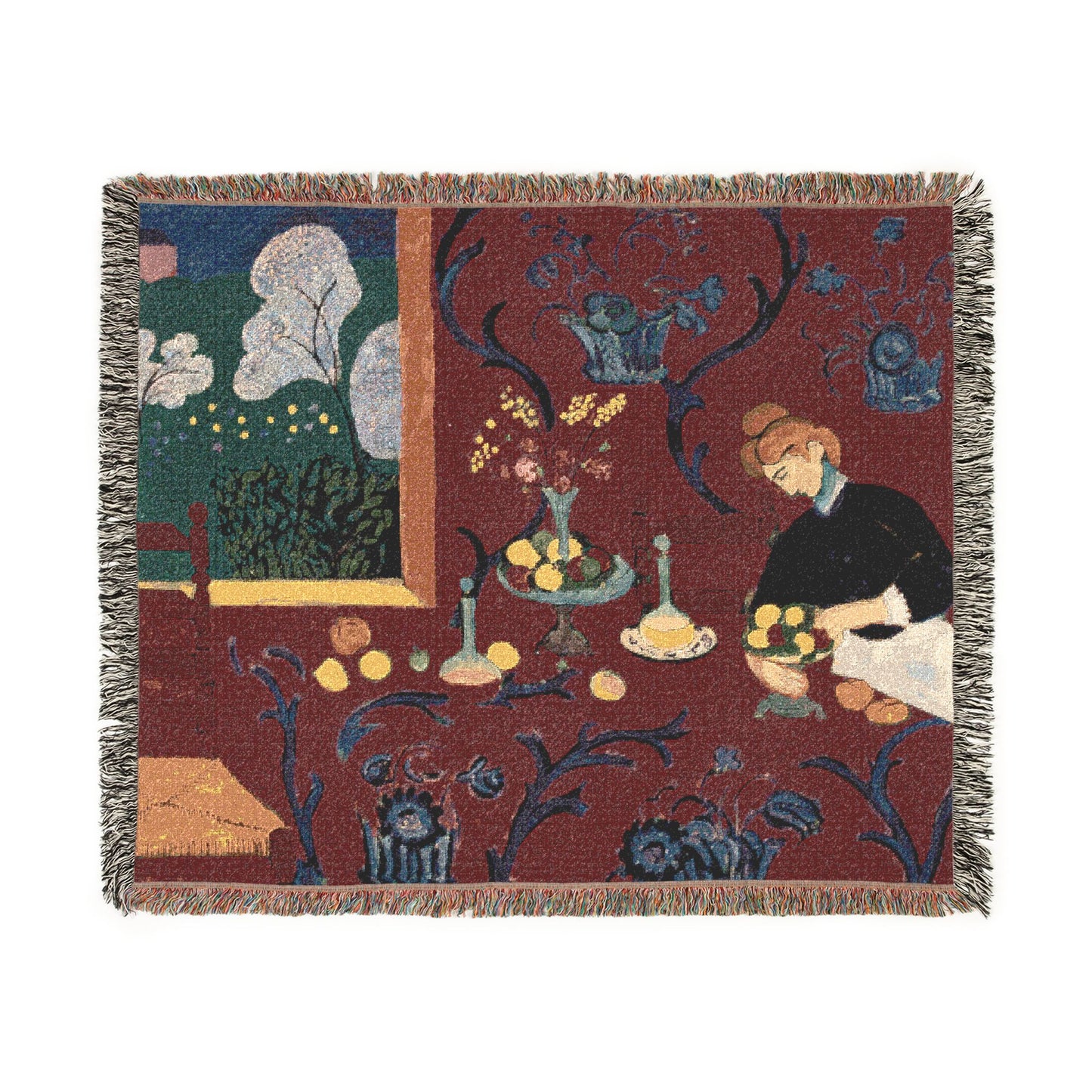 Matisse, Henri - The Dessert Harmony in Red (1908) - Woven Blanket