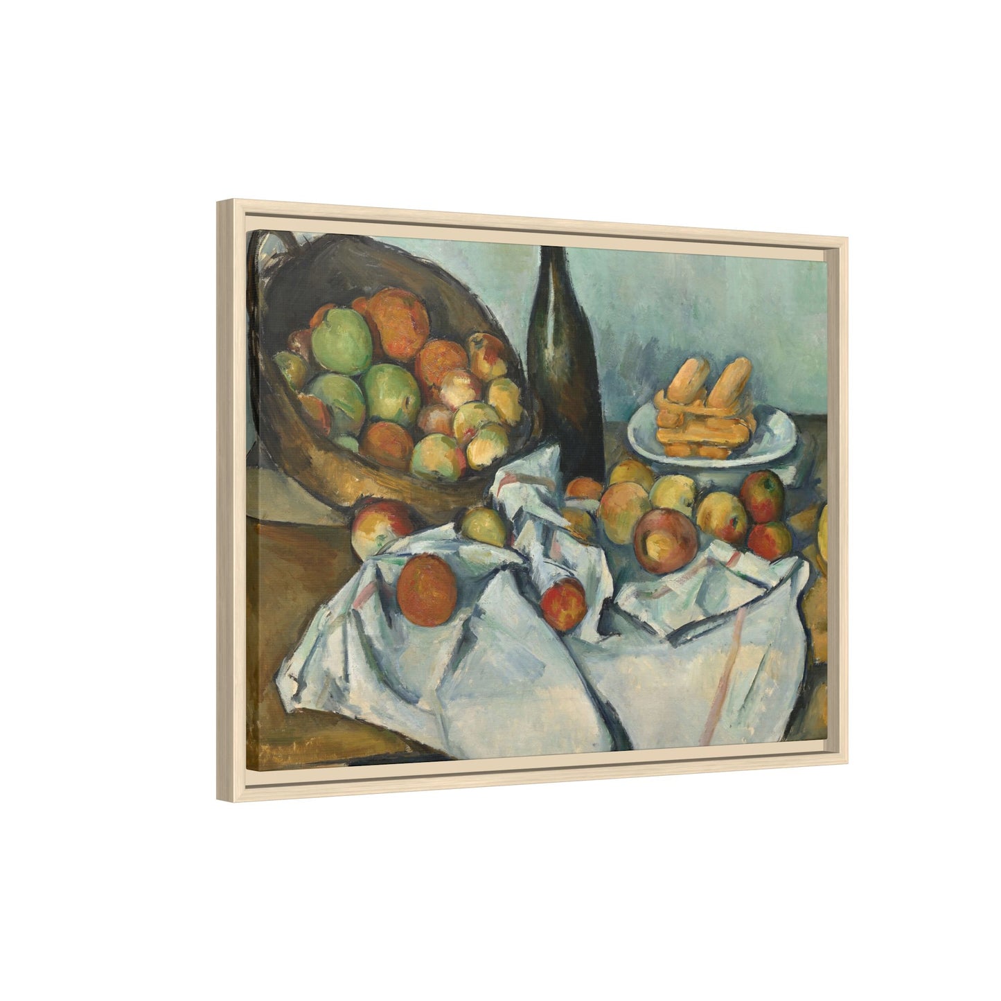 Cézanne, Paul - Basket of Apples (1893) - Matte Canvas, Framed