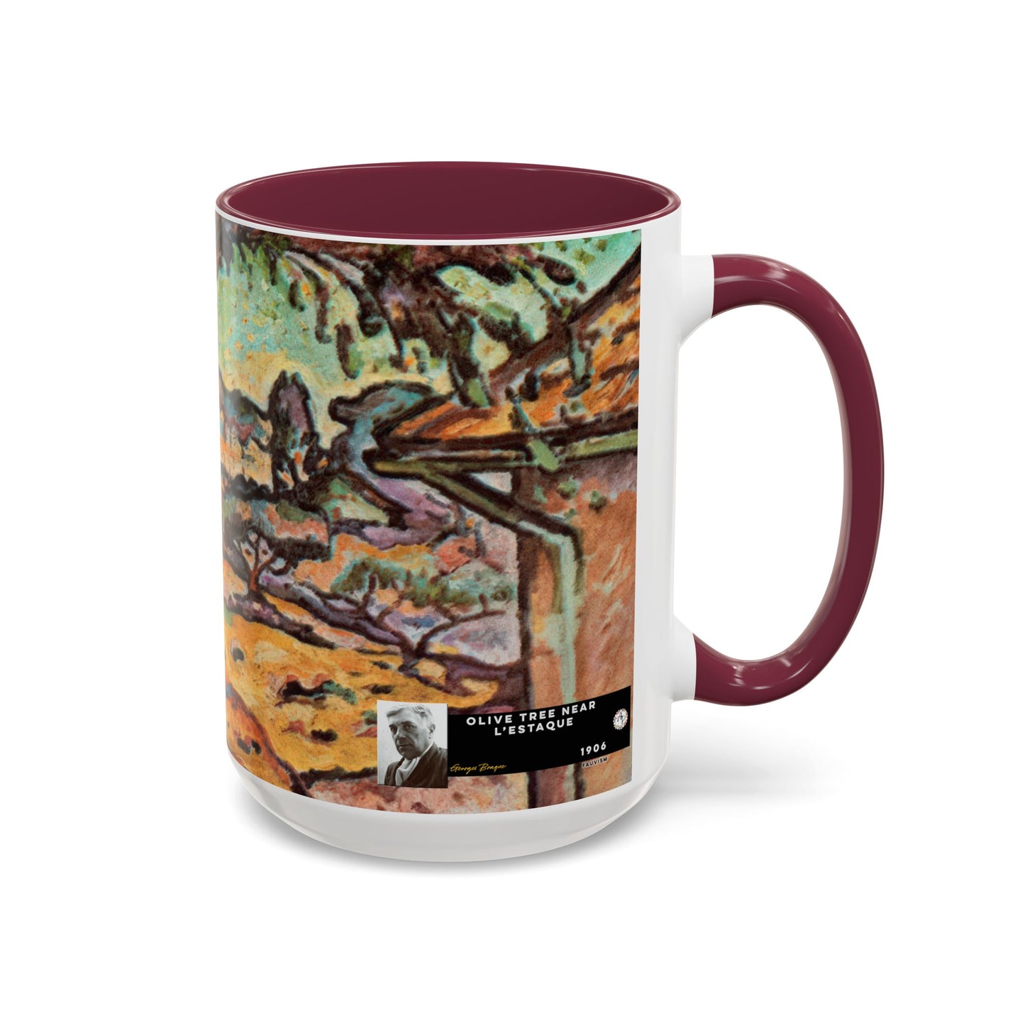 Braque, Georges - Olive Tree near L'Estaque (1906) - Colorful Accent Mugs