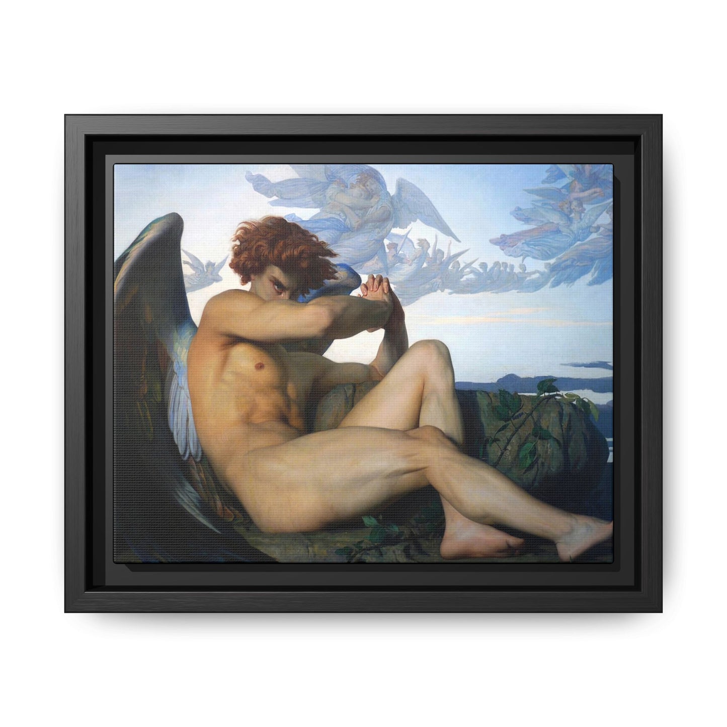Cabanel, Alexandre - The Fallen Angel (1847) - Matte Canvas, Framed