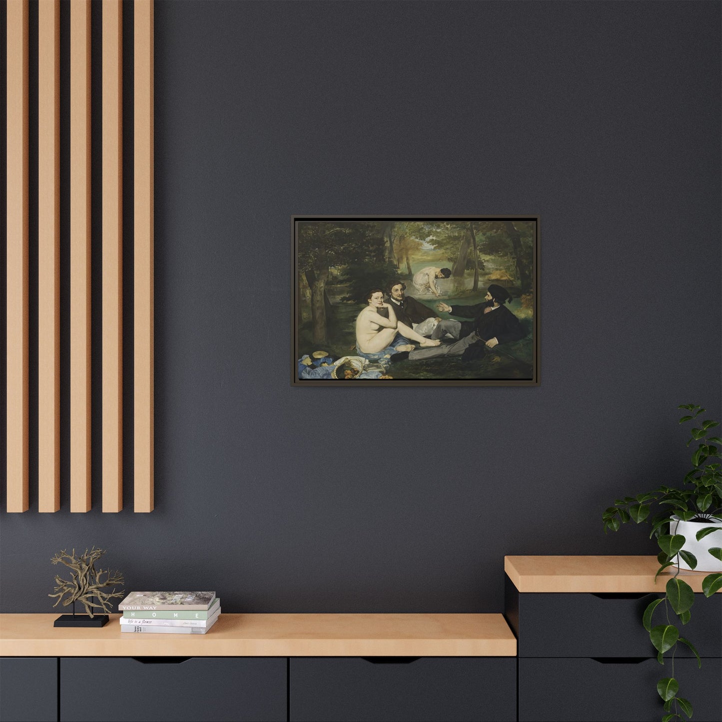 Manet, Édouard - Luncheon on the Grass (1863) - Matte Canvas, Framed