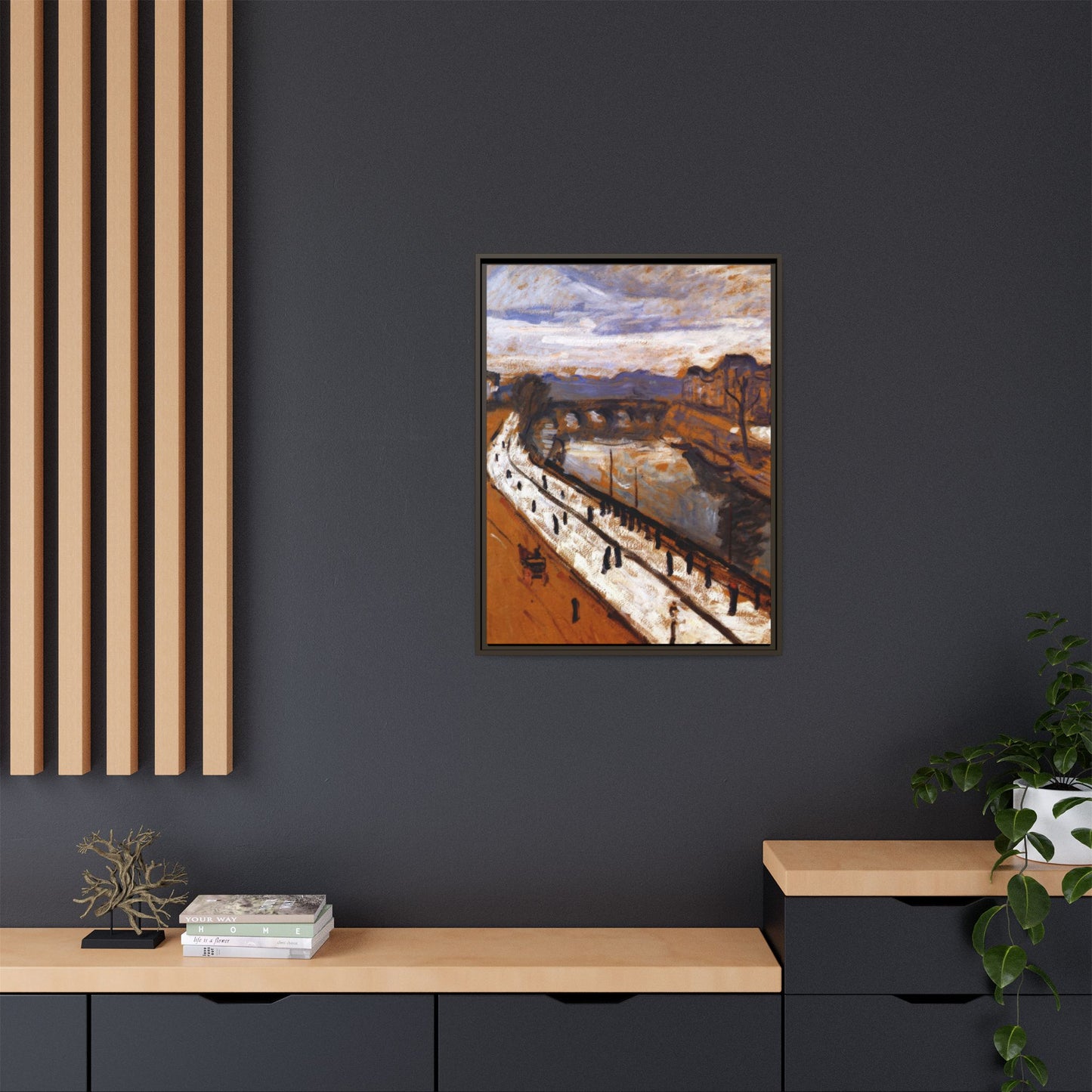 Marquet, Albert - Quai des Grands-Augustins (1905) - Matte Canvas, Framed