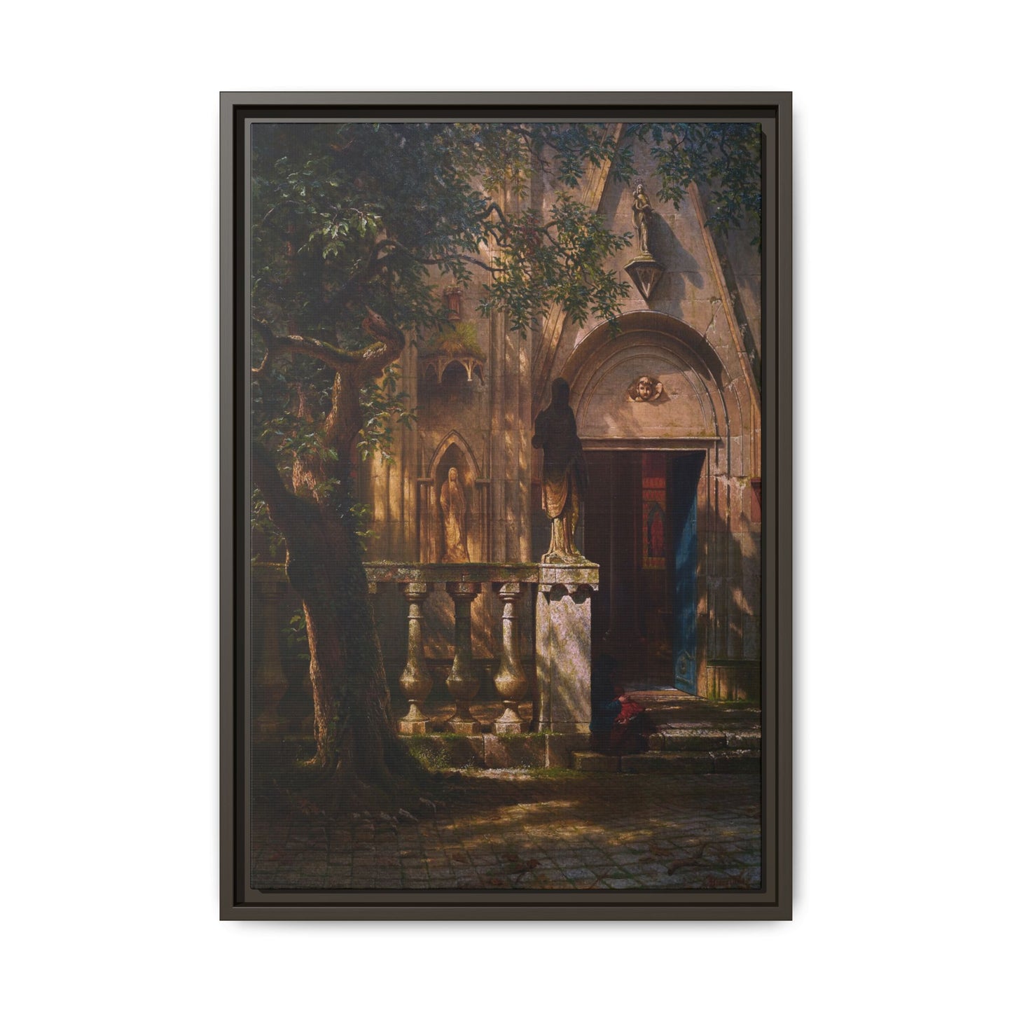 Bierstadt, Albert - Sunlight and Shadow  (1854) - Matte Canvas, Framed