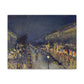Pissarro, Camille - The Boulevard Montmartre At Night (1897) - Canvas Block, unframed