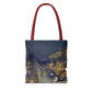 Pissarro, Camille - The Boulevard Montmartre At Night (1897) - Tote Bag
