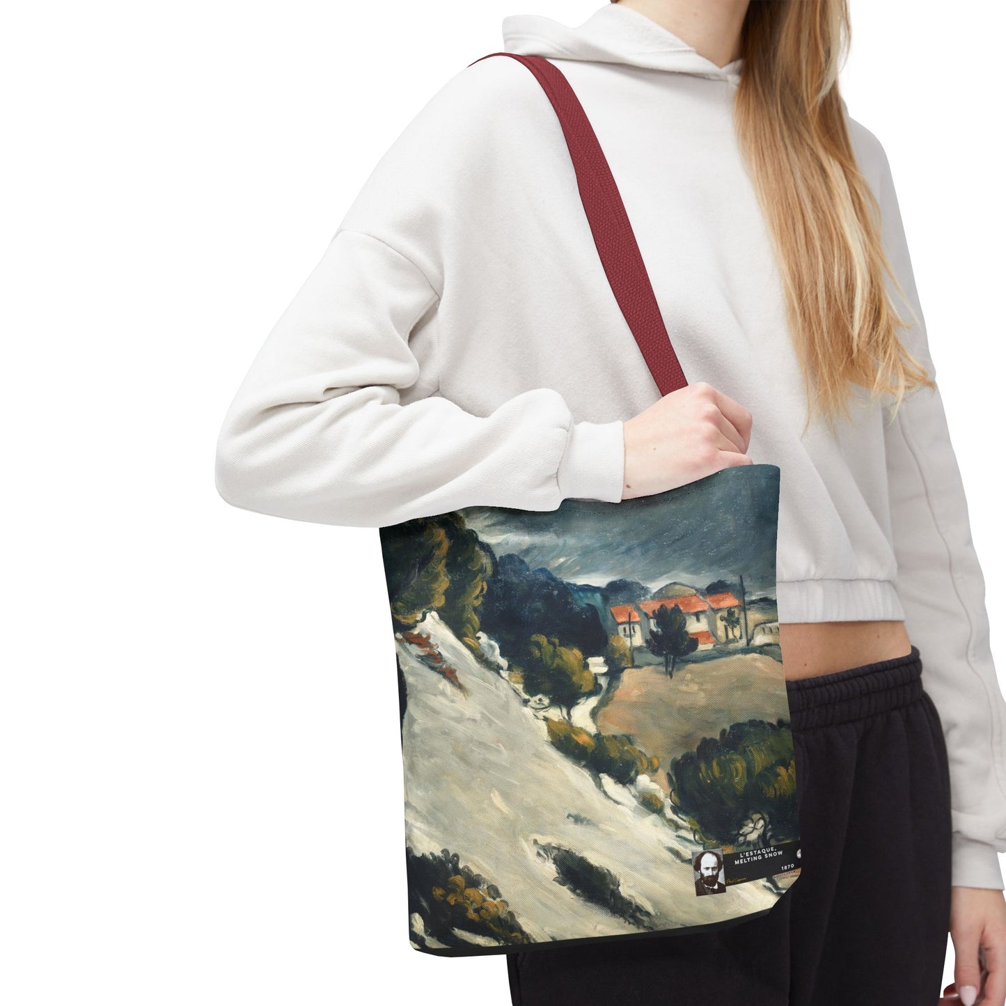 Cézanne, Paul - L’Estaque, Melting Snow (1870) - Tote Bag