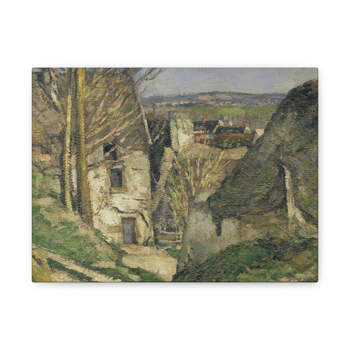 Cézanne, Paul - The House of the Hanged Man (1874) - Canvas Block, unframed