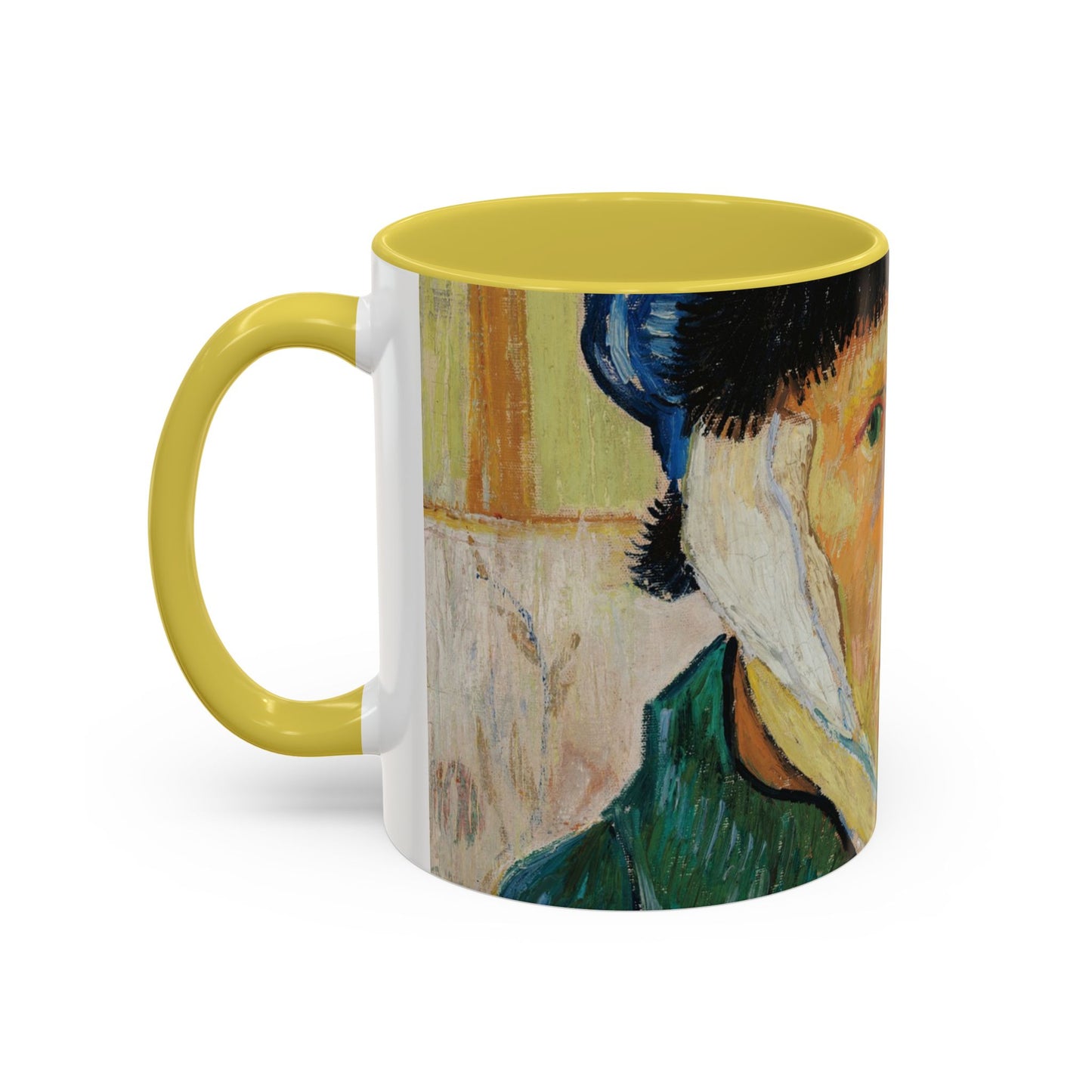 Van Gogh, Vincent - Self Portrait with Bandaged Ear (1889) - Colorful Accent Mugs