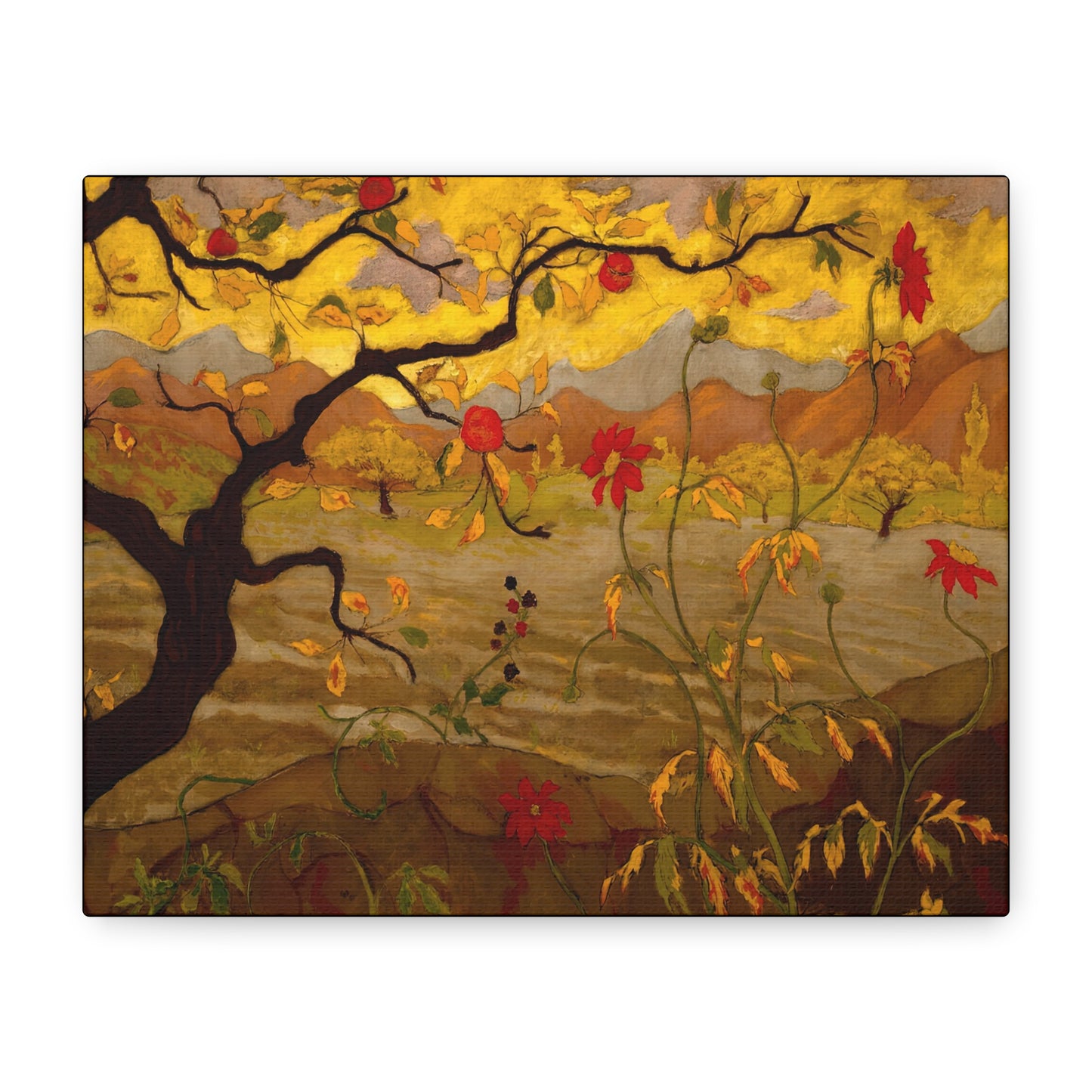 Ranson, Paul - Apple Tree with Red Fruit (1902) - Canvas Block, unframed