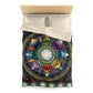 Mystic Jewel Mandala - Microfiber Duvet Cover