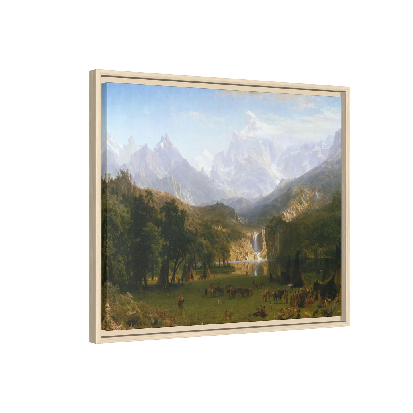 Bierstadt, Albert - The Rocky Mountains, Lander’s Peak (1863) - Matte Canvas, Framed