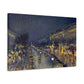 Pissarro, Camille - The Boulevard Montmartre At Night (1897) - Canvas Block, unframed