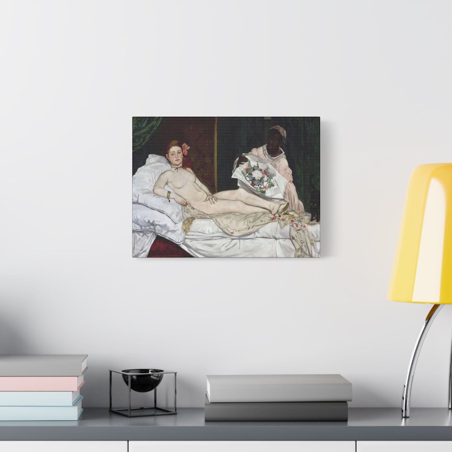 Manet, Édouard - Olympia (1870) - Canvas Block, unframed