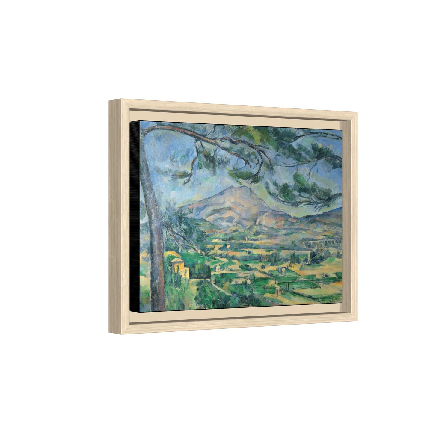 Cézanne, Paul - Mont Sainte-Victoire with Large Pine (1887) - Matte Canvas, Framed