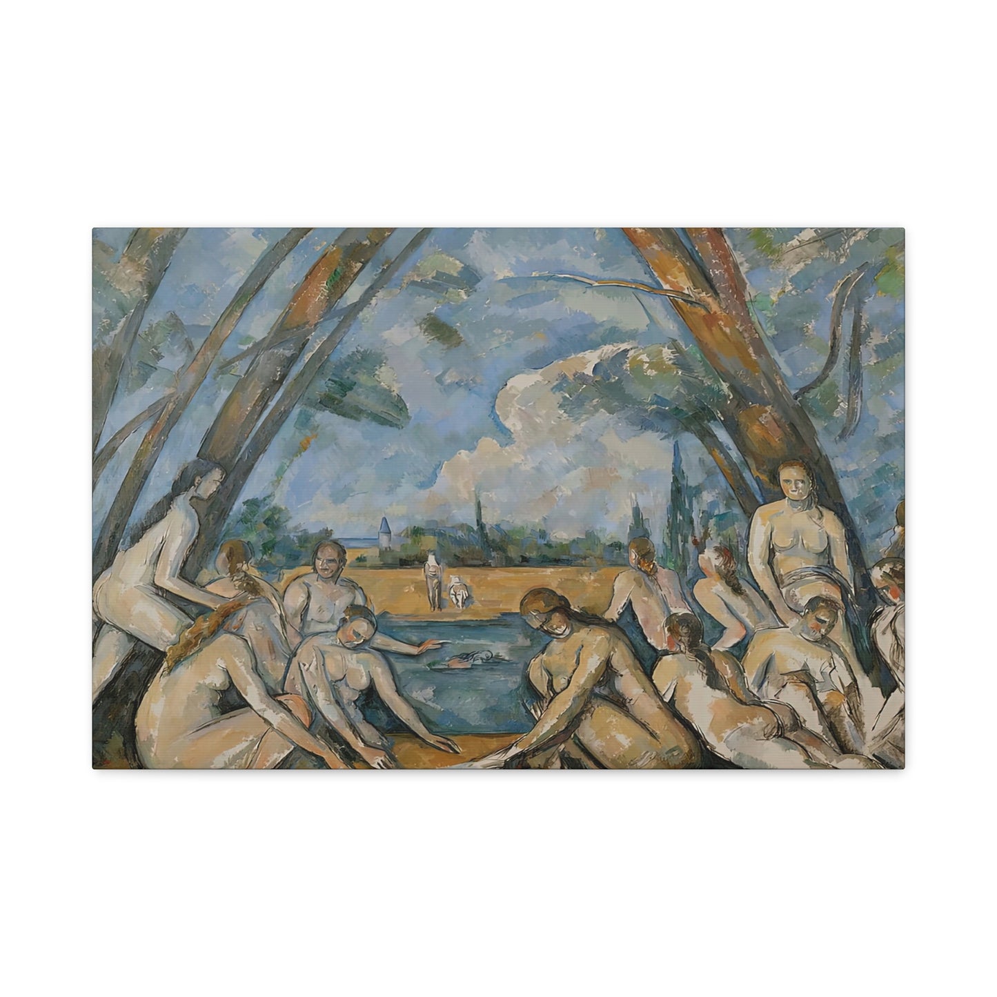 Cézanne, Paul - The Large Bathers (1906) - Canvas Block, unframed