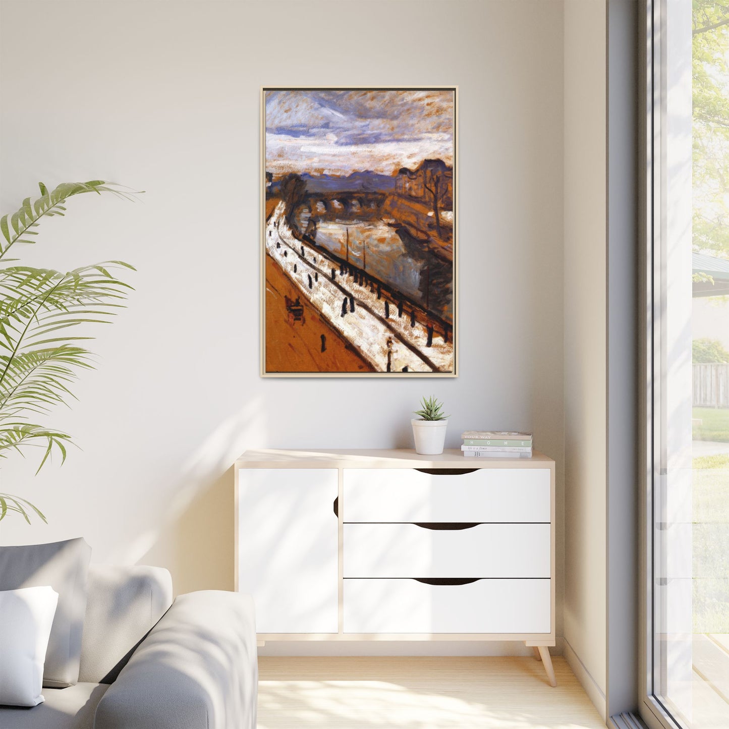 Marquet, Albert - Quai des Grands-Augustins (1905) - Matte Canvas, Framed