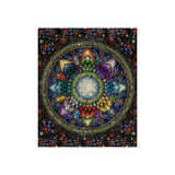Mystic Jewel Mandala - Crushed Velvet Blanket