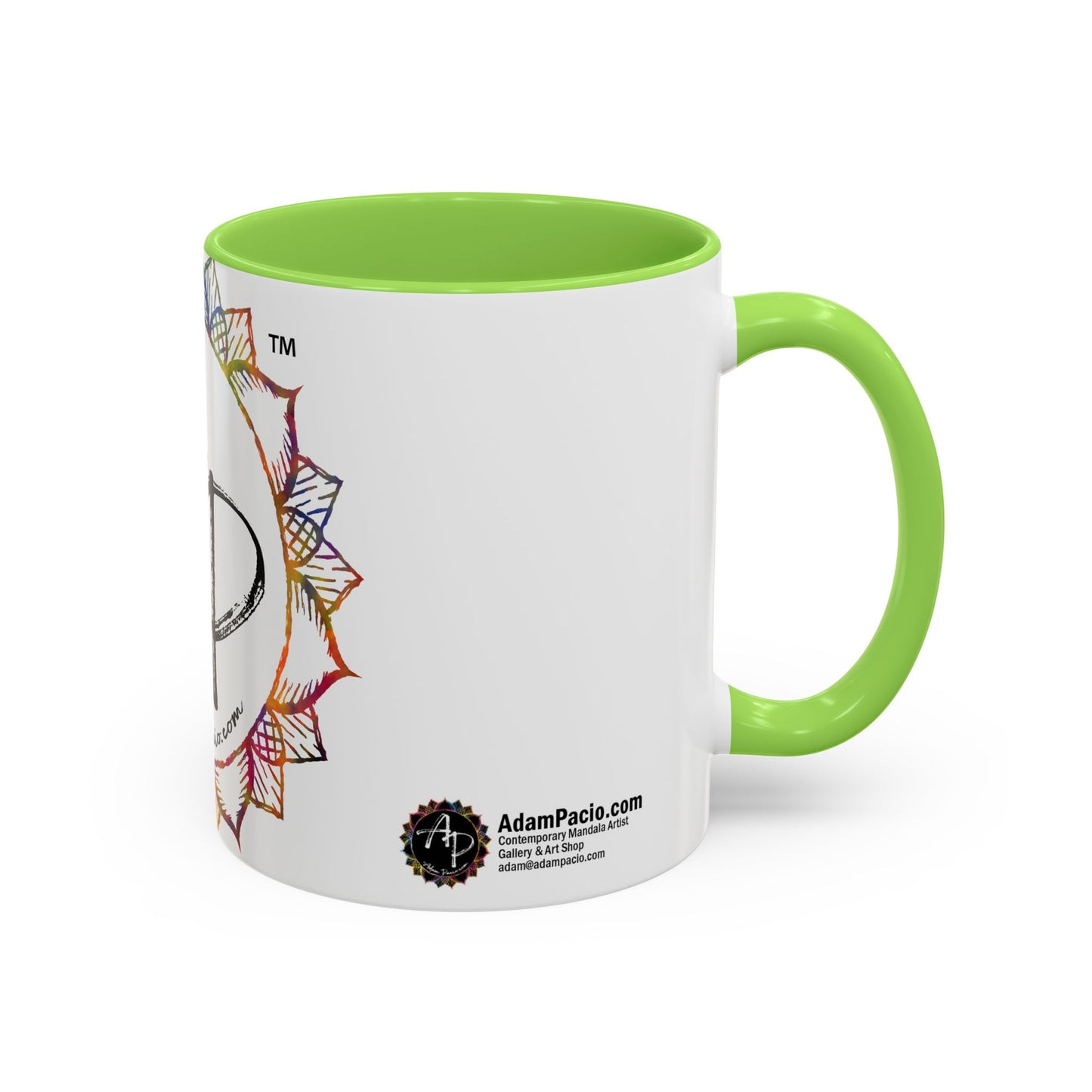 AdamPacio.com - White Logo - Colorful Accent Mugs