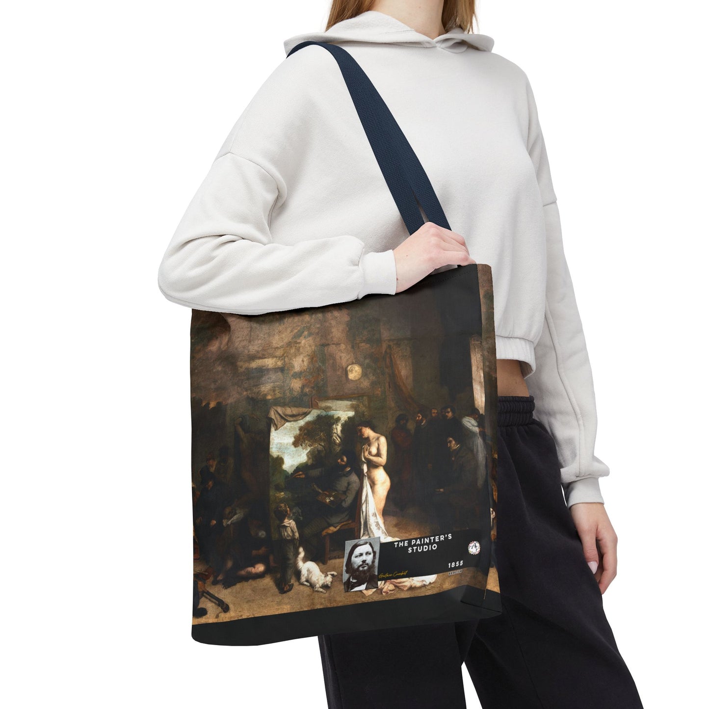 Courbet, Gustave - The Painter’s Studio (1855) - Tote Bag