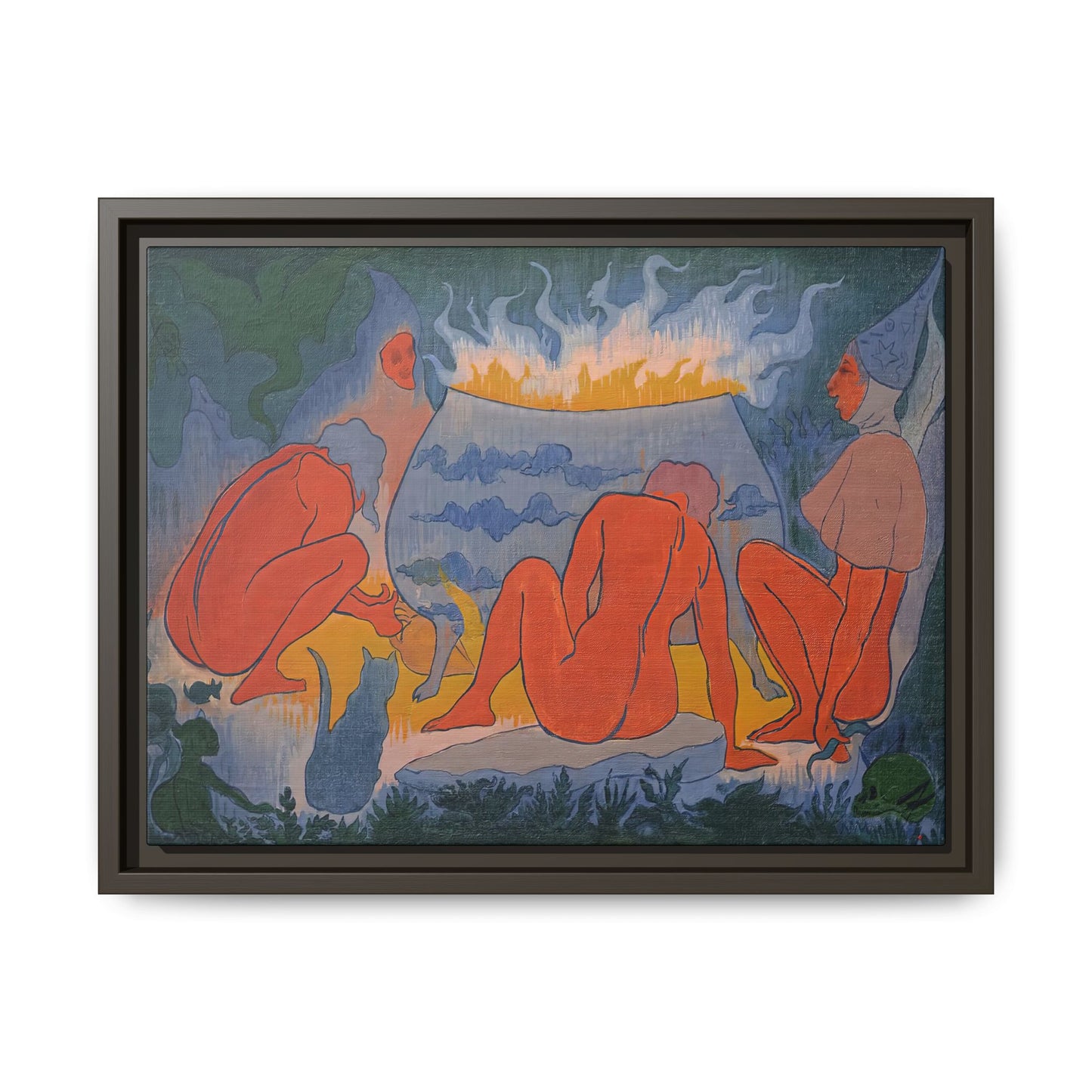 Ranson, Paul - Witches Around the Fire (1891) - Matte Canvas, Framed