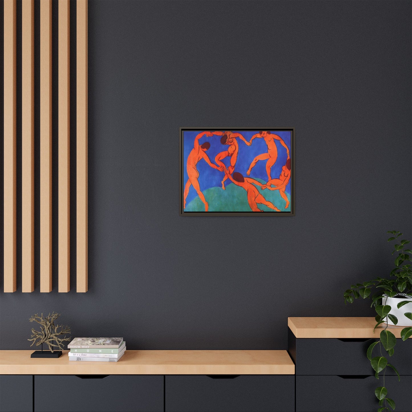 Matisse, Henri - Dance (II) (1910) - Matte Canvas, Framed