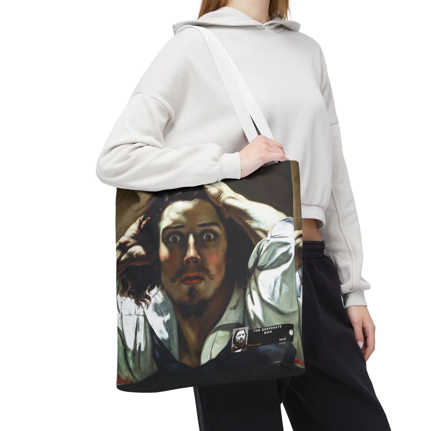 Courbet, Gustave - The Desperate Man (1843) - Tote Bag