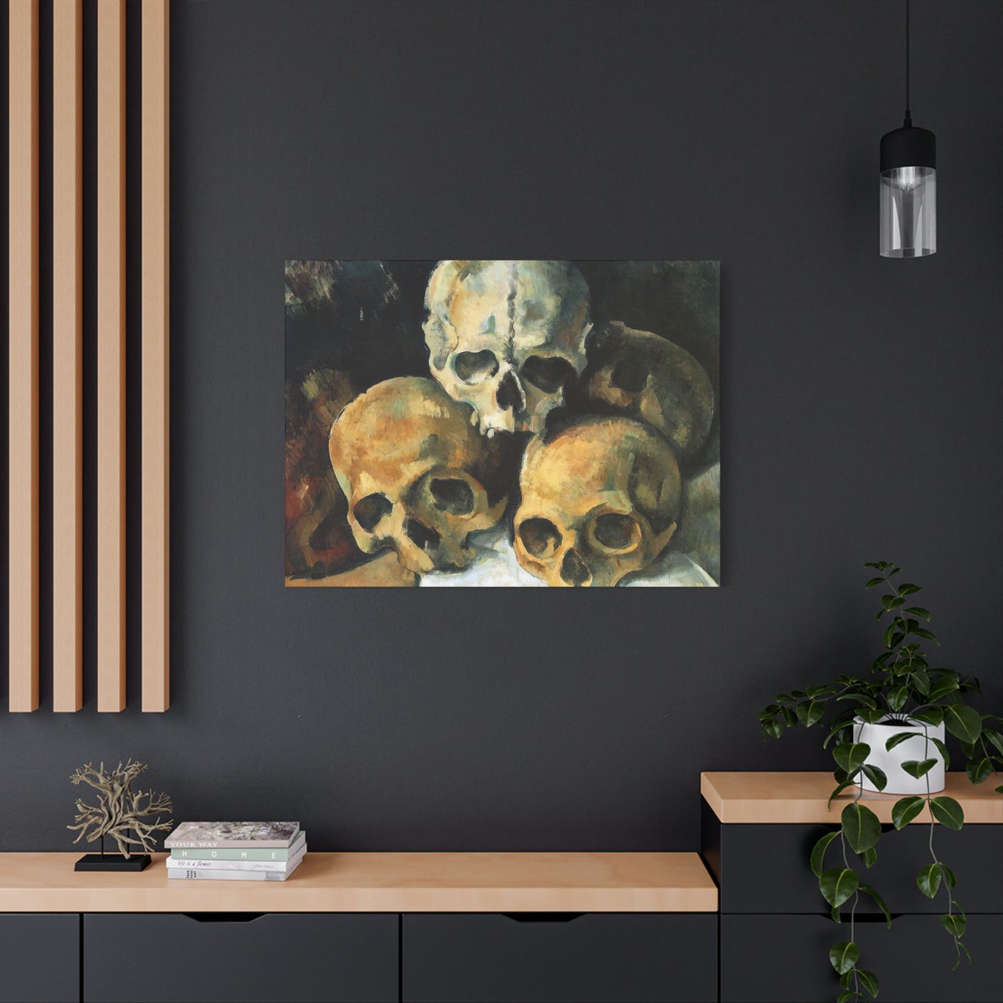 Cézanne, Paul - Pyramid of Skulls (1901) - Canvas Block, unframed