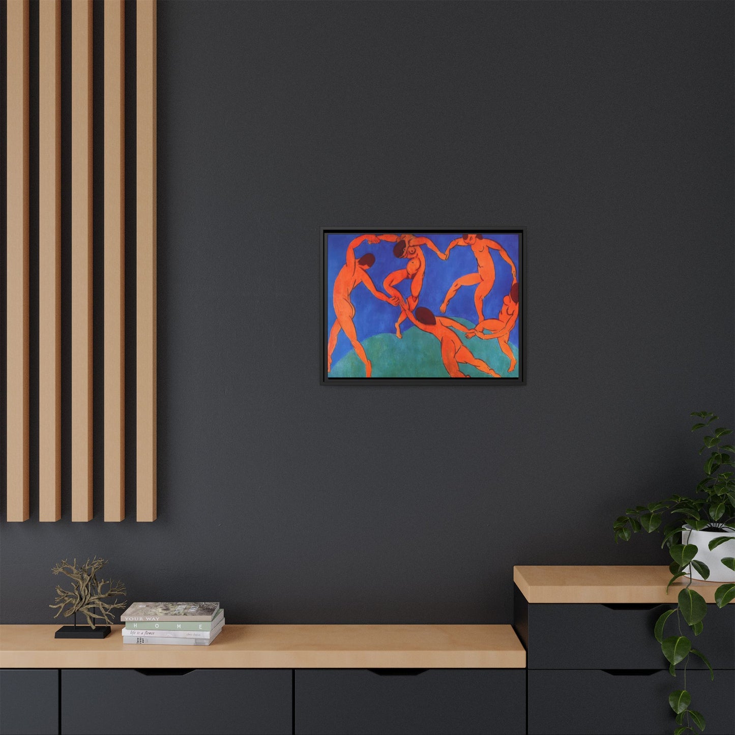 Matisse, Henri - Dance (II) (1910) - Matte Canvas, Framed