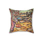 Braque, Georges - Olive Tree near L'Estaque (1906) - Suede Square Pillow