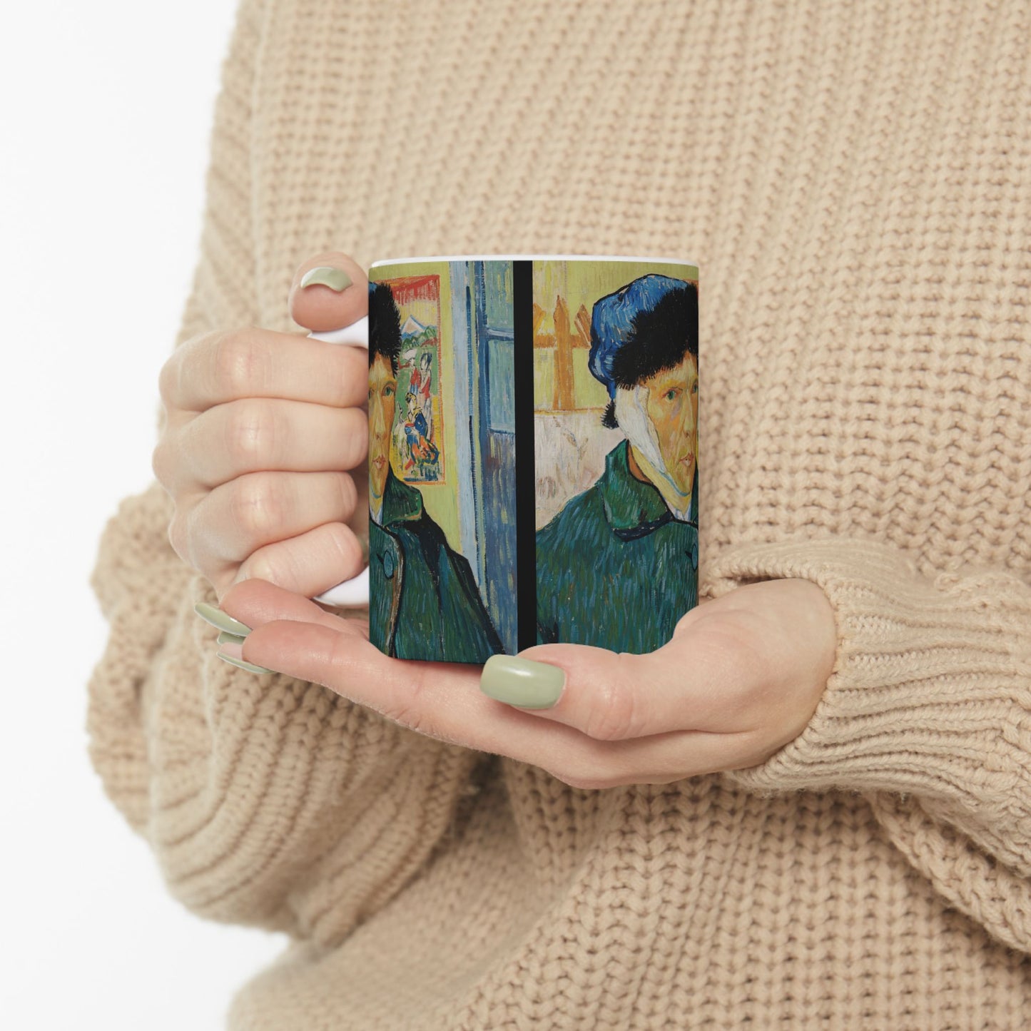 Van Gogh, Vincent - Self Portrait with Bandaged Ear (1889) - Ceramic Mug