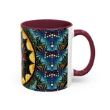Obsidian Grandmothers Mandala - Colorful Accent Mugs