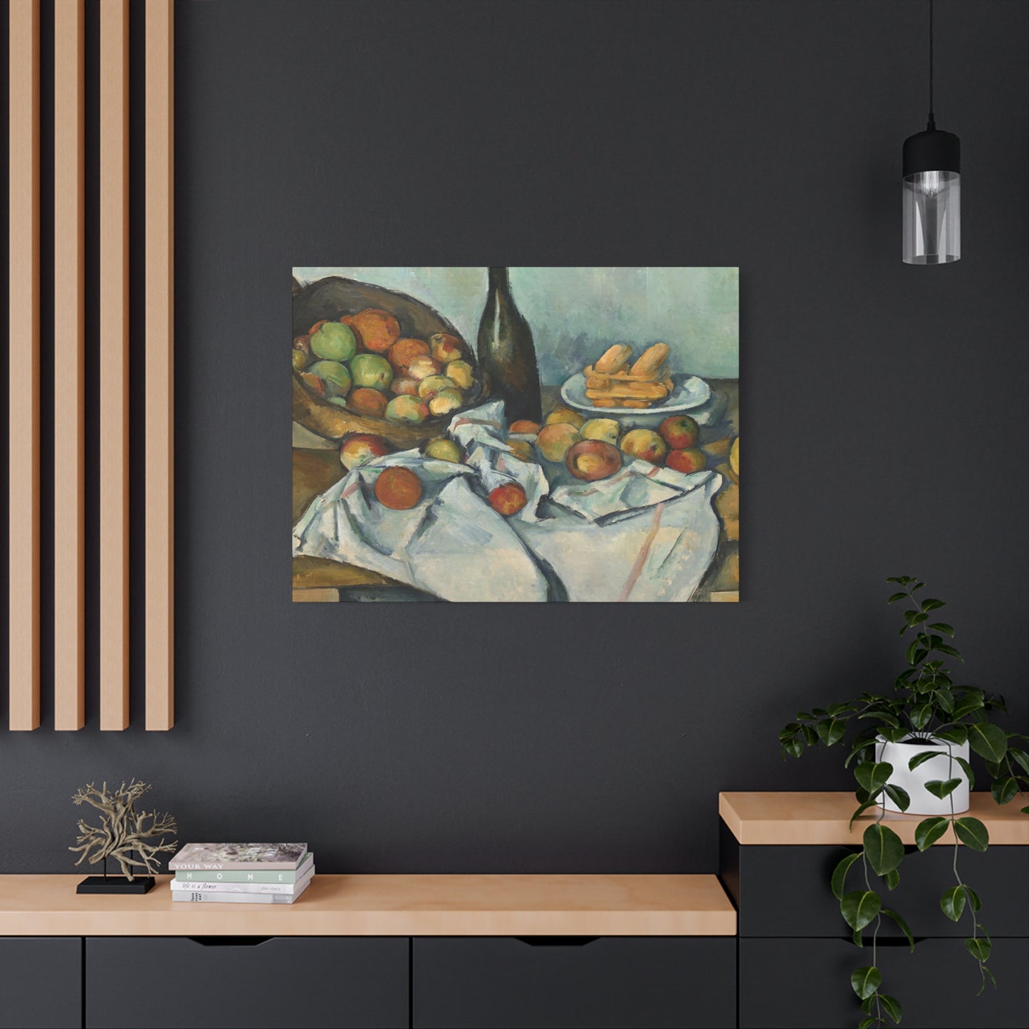 Cézanne, Paul - Basket of Apples (1893) - Canvas Block, unframed